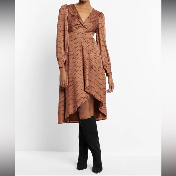 NWT Express Satin Dress - Picture 10 of 12